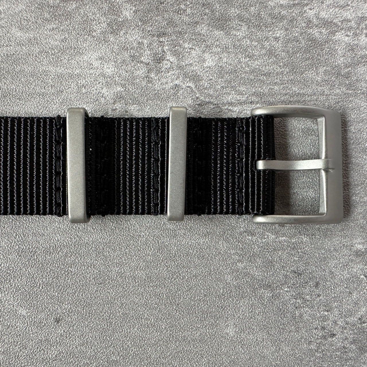 Nylon Field Watch Strap With Sandblasted Hardware