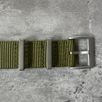 Thumbnail for Military Field Watch Strap With Sandblasted Hardware- Available in Black or Green