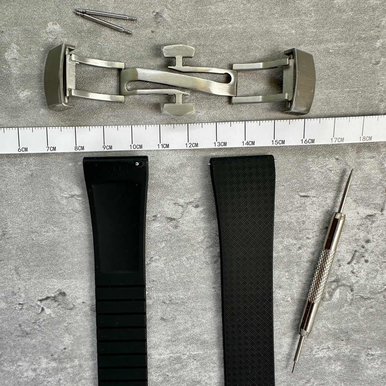 FKM Cut to size watch strap