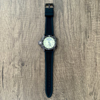 Thumbnail for Black Silicone Rubber Divers Watch Strap