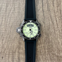 Thumbnail for Black Silicone Rubber Divers Watch Strap