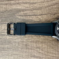 Thumbnail for Black Silicone Rubber Divers Watch Strap