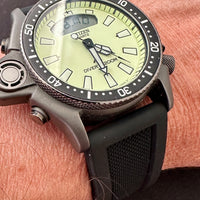Thumbnail for Black Silicone Rubber Divers Watch Strap