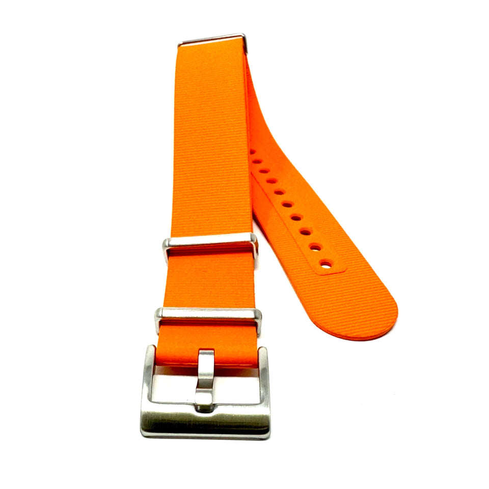 Rubber NATO Strap Orange