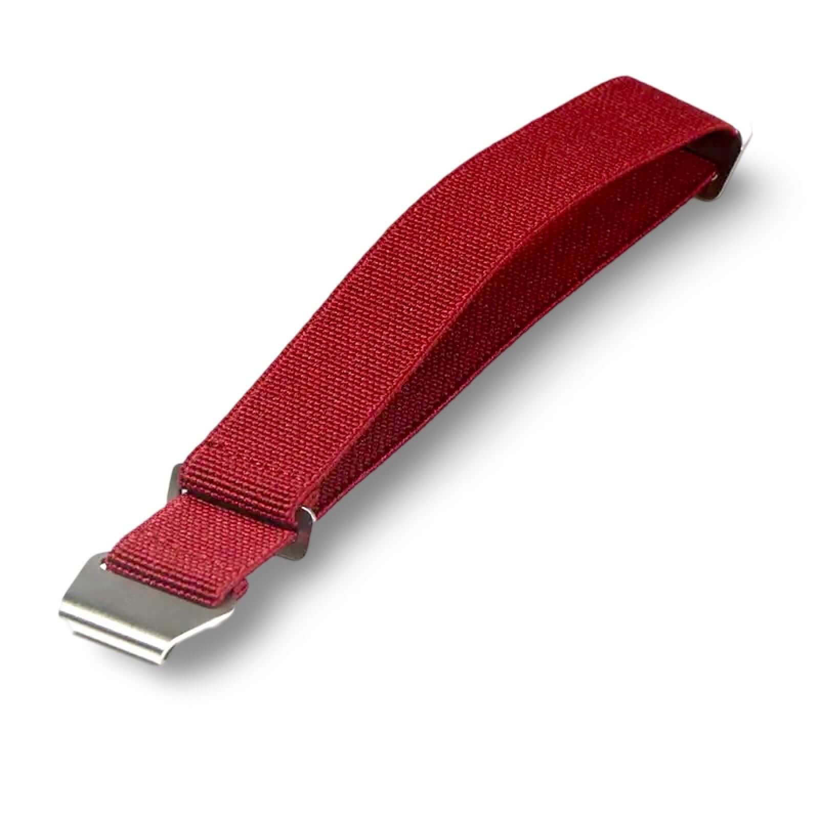 Marine Nationale Military Style Elastic Strap - Maroon Red (Para Reg)