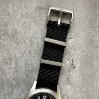 Thumbnail for Military Field Watch Strap With Sandblasted Hardware- Available in Black or Green