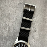 Thumbnail for Military Field Watch Strap With Sandblasted Hardware- Available in Black or Green