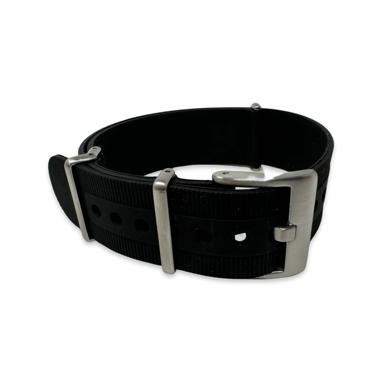 Rubber NOTO Watch Strap Crafted From Premium Ribbed FKM Rubber