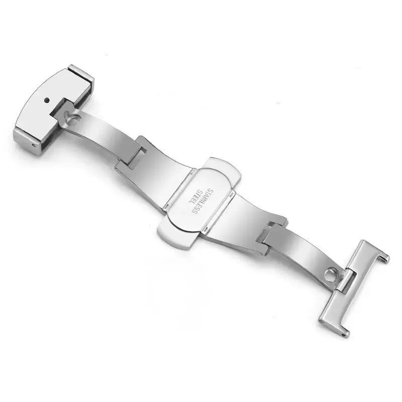 Deployant Clasp Deployment Clasp Butterfly Clasp- Stainless Steel Silver- Fits To Any Watch Strap