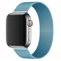 Thumbnail for Milanese Stainless Steel Strap For Apple Watch in Sky Blue