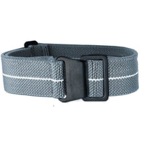 Thumbnail for Marine Nationale Military Style Elastic Strap - Grey & White- Black Buckle