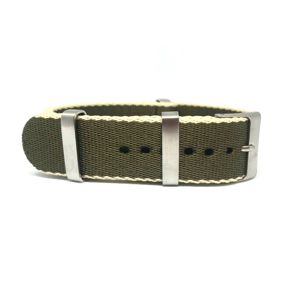Seatbelt Military Style Strap - Khaki Beige