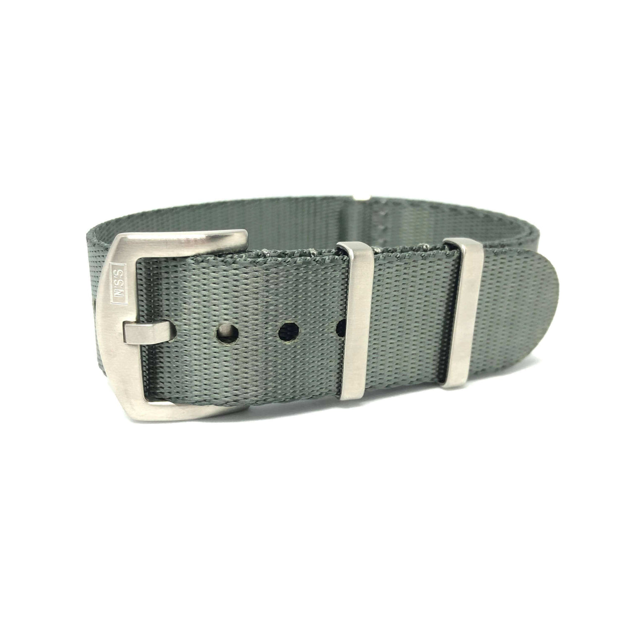 Premium Thick Woven Military Style Watch Strap - Grey