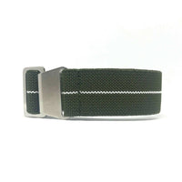 Thumbnail for Marine Nationale Military Style Elastic Strap - Olive Green & White