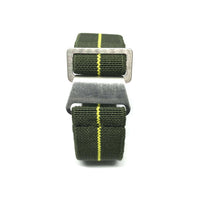 Thumbnail for Marine Nationale Military Style Elastic Strap - Military Green & Yellow