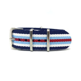 Classic Military Style Strap - Classic Racing Stripes