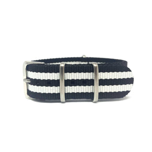 Classic Military Style Strap - Black & White