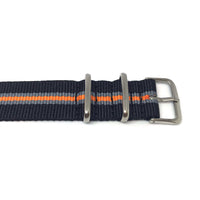 Thumbnail for Classic Military Style Strap - Black, Grey & Orange
