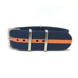 Classic Military Style Strap - Blue & Orange
