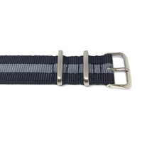 Thumbnail for Classic Military Style Strap - Black & Grey Single