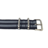Military Style Watch Strap Bond- Collection - Black & Grey