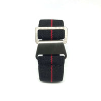 Thumbnail for Marine Nationale Military Style Elastic Strap - Black & Red