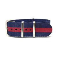 Thumbnail for Classic Military Style Strap - Blue & Red Guards Regiment and Household Cavalry Colours