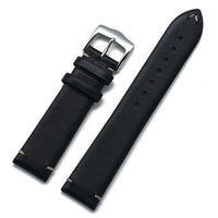 Thumbnail for Premium Black Leather Watch Strap