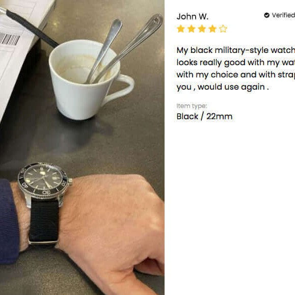 Classic Military Style Strap Black