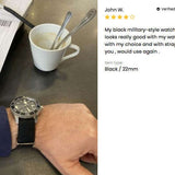 Classic Military Style Strap Black