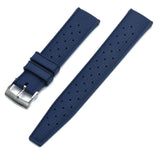 Navy Blue Tropical FKM Rubber Watch Strap