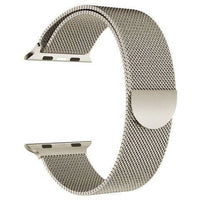 Thumbnail for Milanese Metal Apple Strap in Brushed Nickel- Stainless Steel