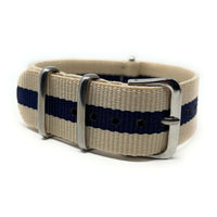 Thumbnail for Classic Military Style Strap - Beige and Blue
