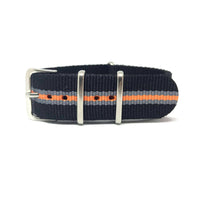 Thumbnail for Classic Military Style Strap - Black, Grey & Orange