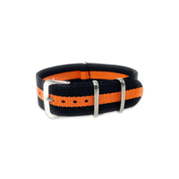 Thumbnail for Classic Military Style Strap - Black & Orange