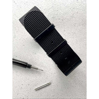 Thumbnail for Classic Military Style Strap - Black With Black Buckle PVD