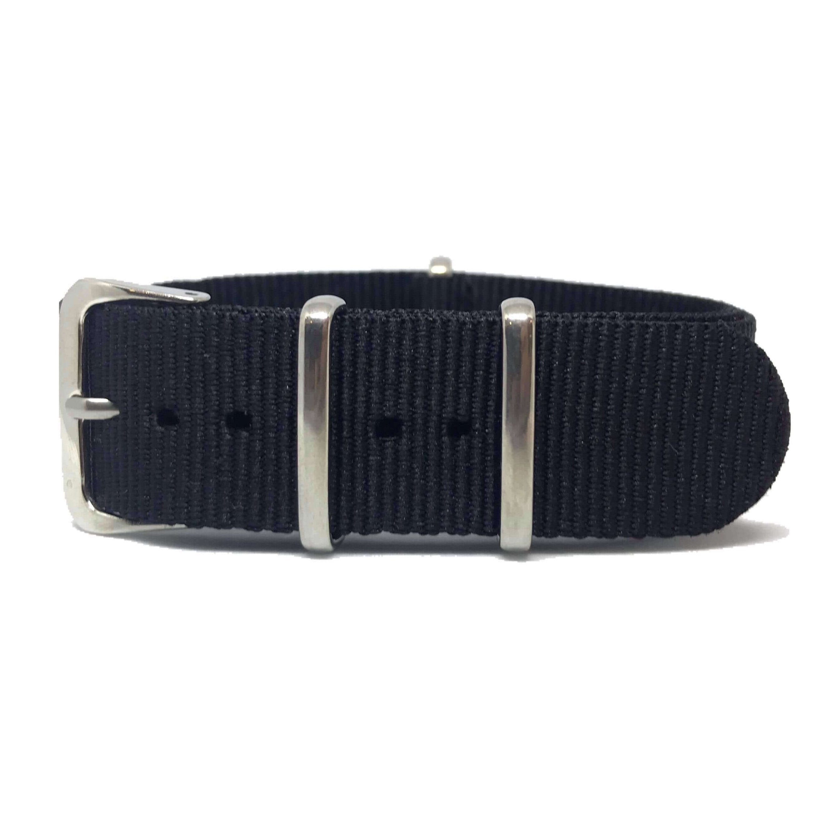 Classic Military Style Strap Black