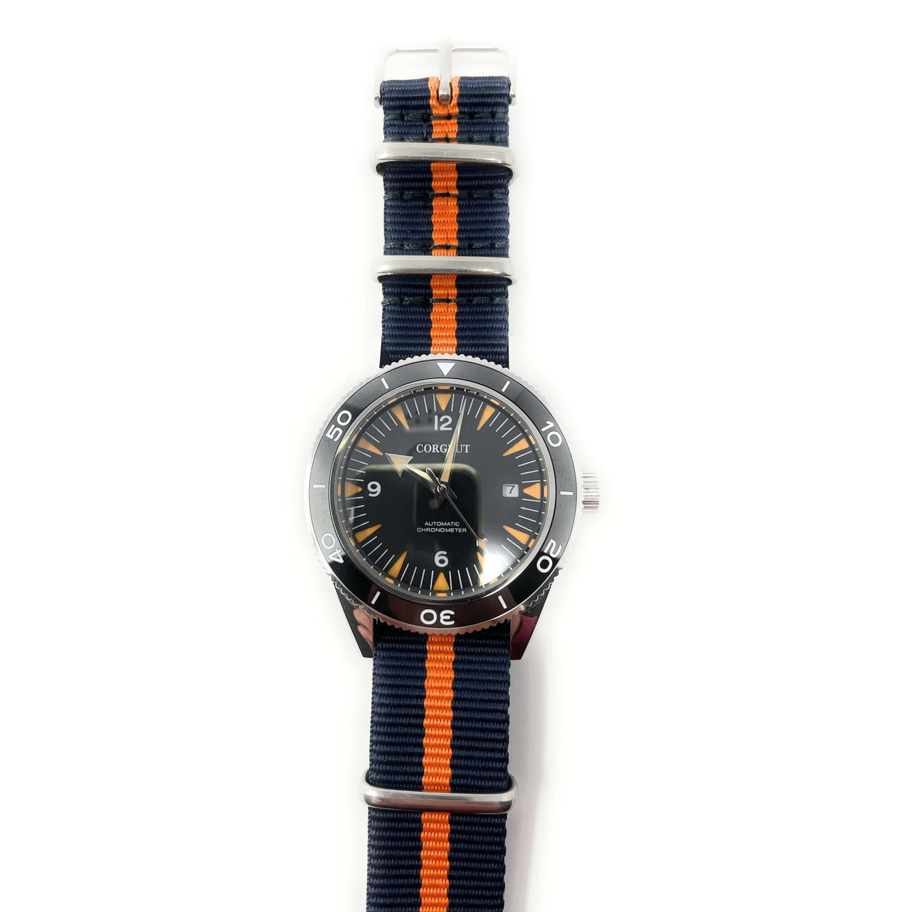 Classic Military Style Strap - Blue & Orange