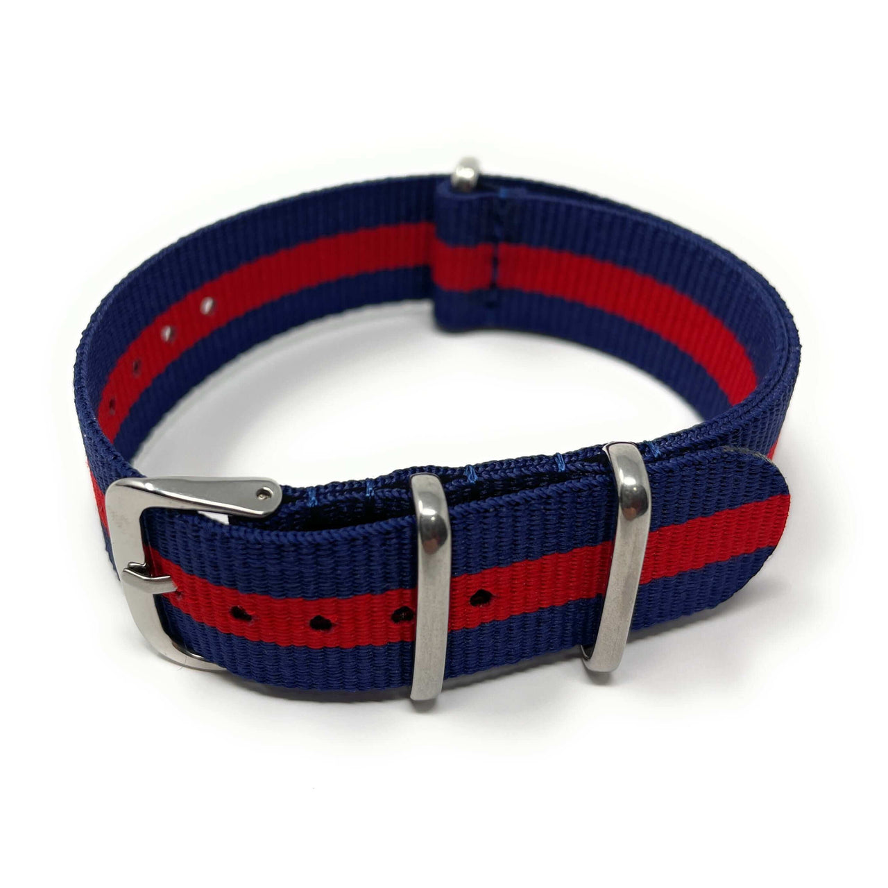 Classic Military Style Strap - Blue & Red Guards Regiment and Household Cavalry Colours