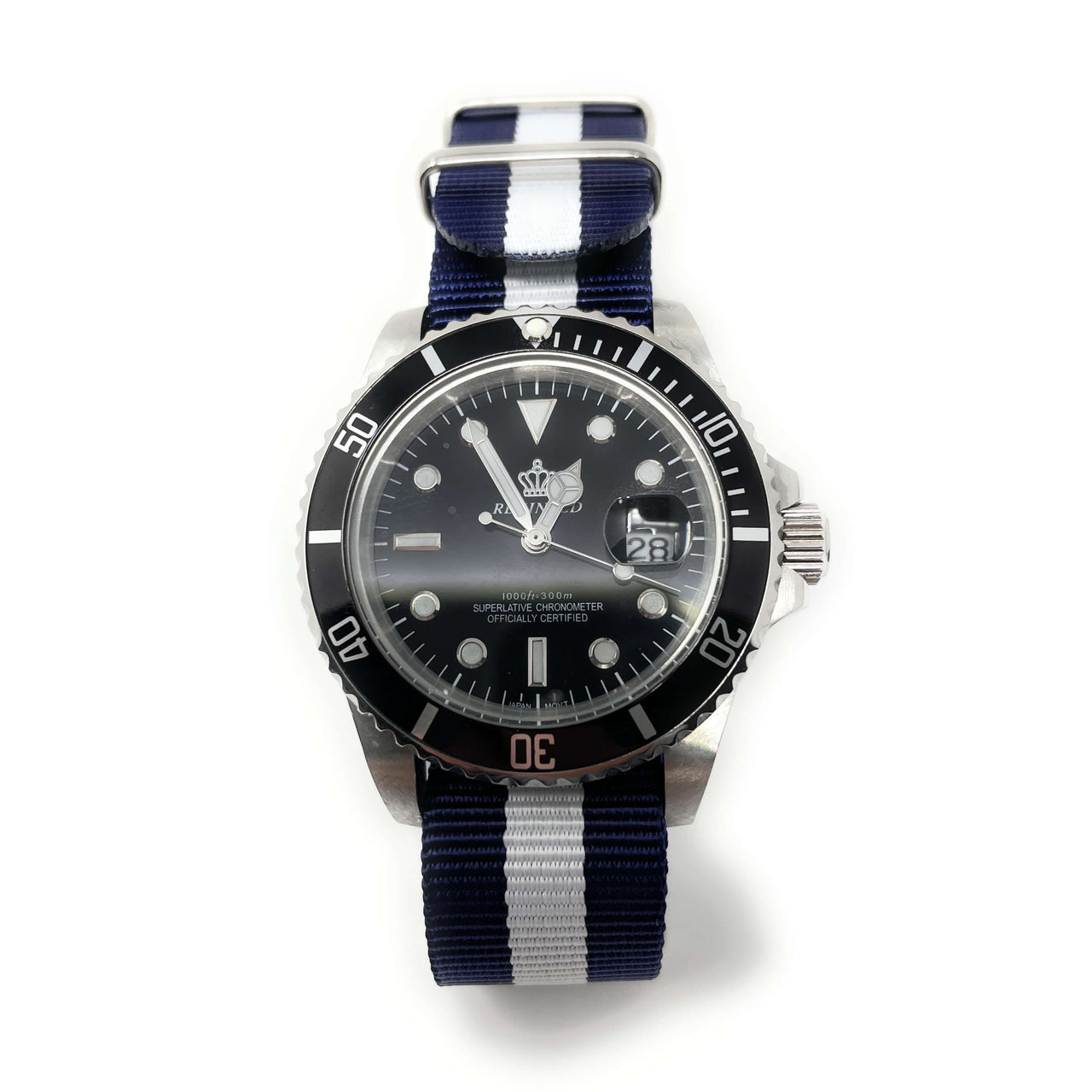 Classic Military Style Strap - Blue & White
