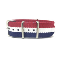 Thumbnail for Classic Military Style Strap - Blue, White & Red