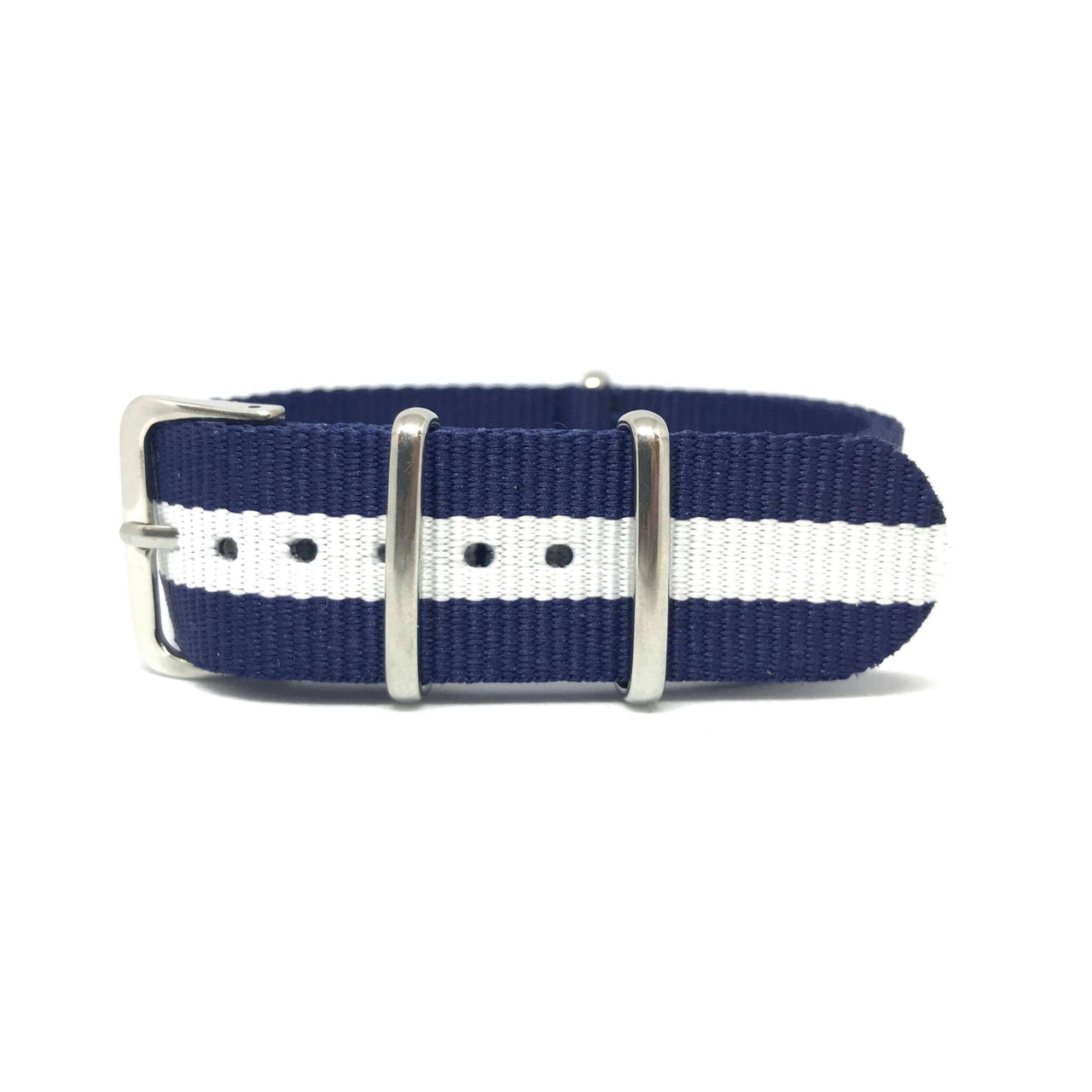 Classic Military Style Strap - Blue & White