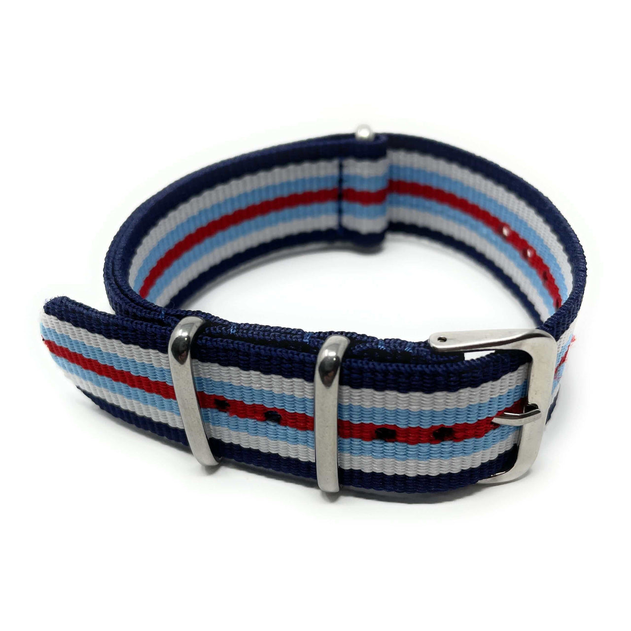 Classic Military Style Strap - Classic Racing Stripes