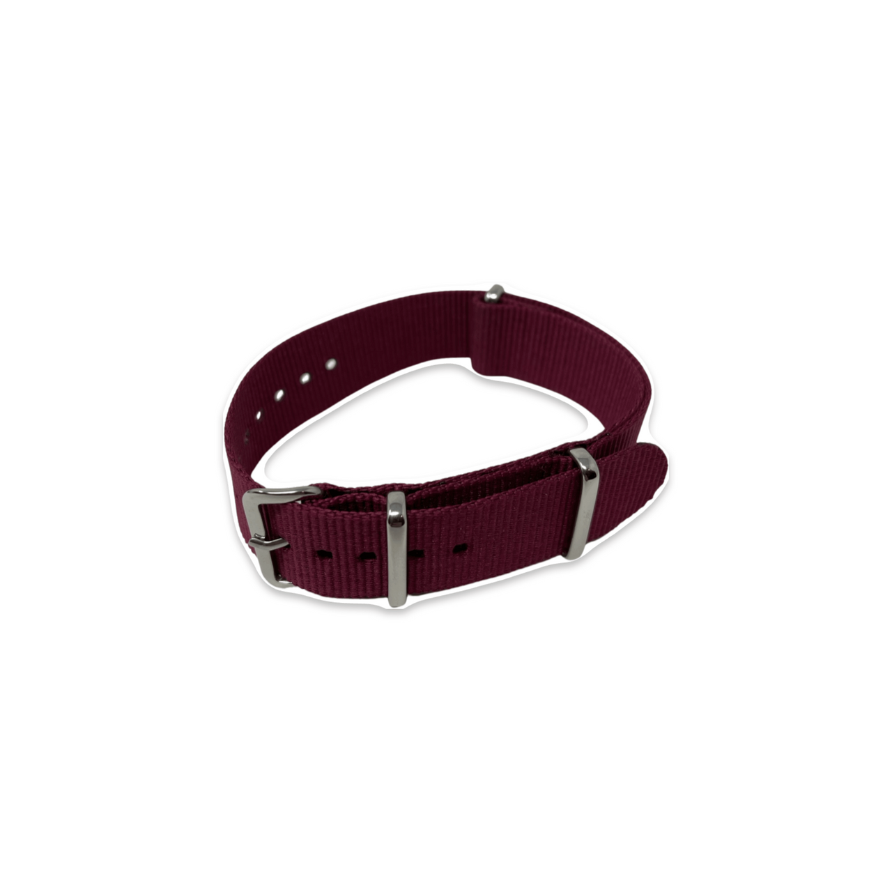 Classic Military Style Strap - Maroon Parachute Regiment Colour