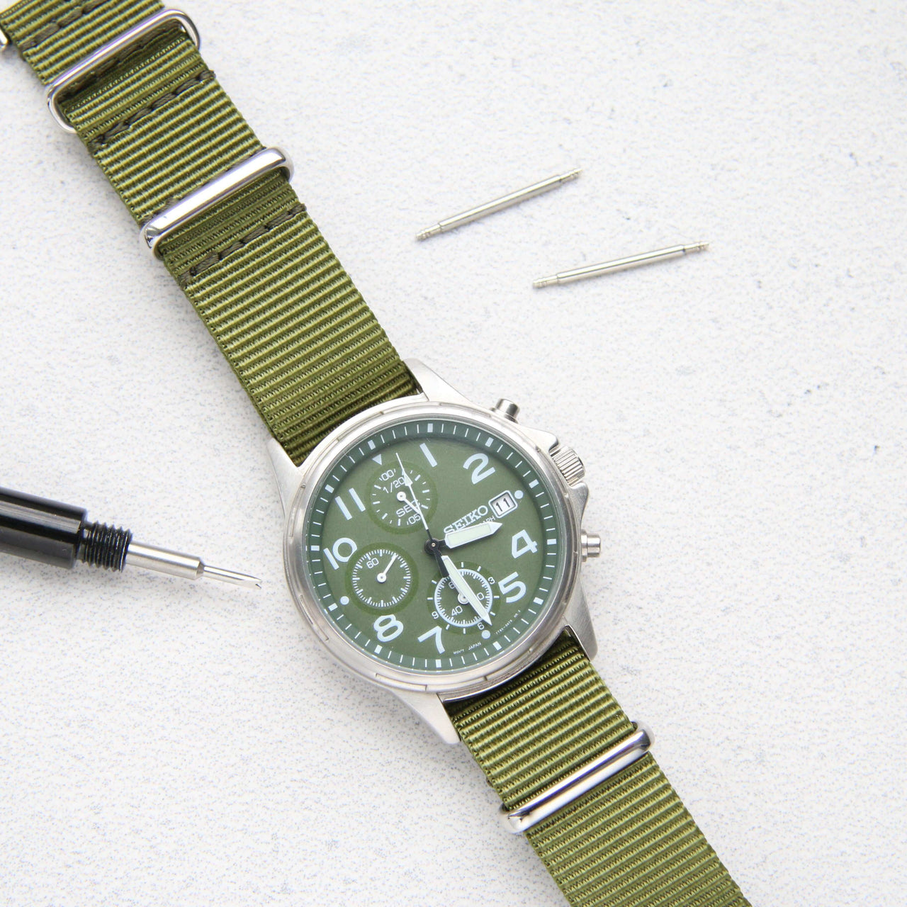 Classic Military Style Strap - Military Green