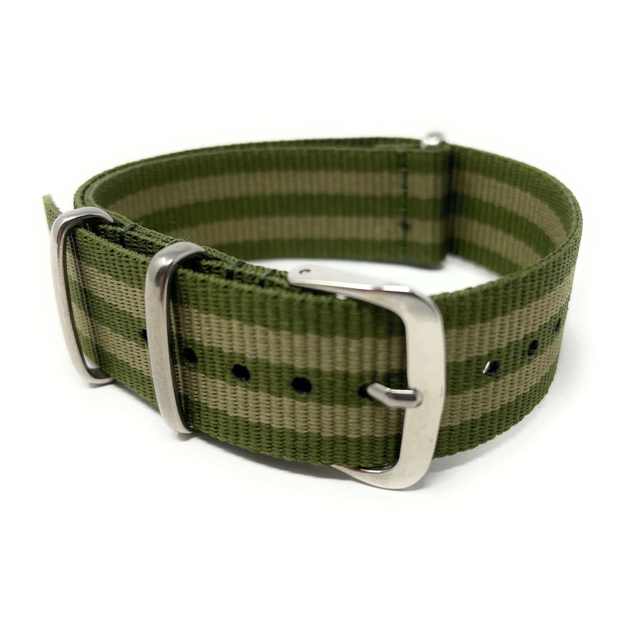 Classic Military Style Strap -Olive Green and Khaki