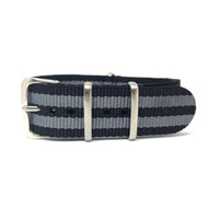 Thumbnail for Classic Military Style Watch Strap Bond- Collection - Black & Grey