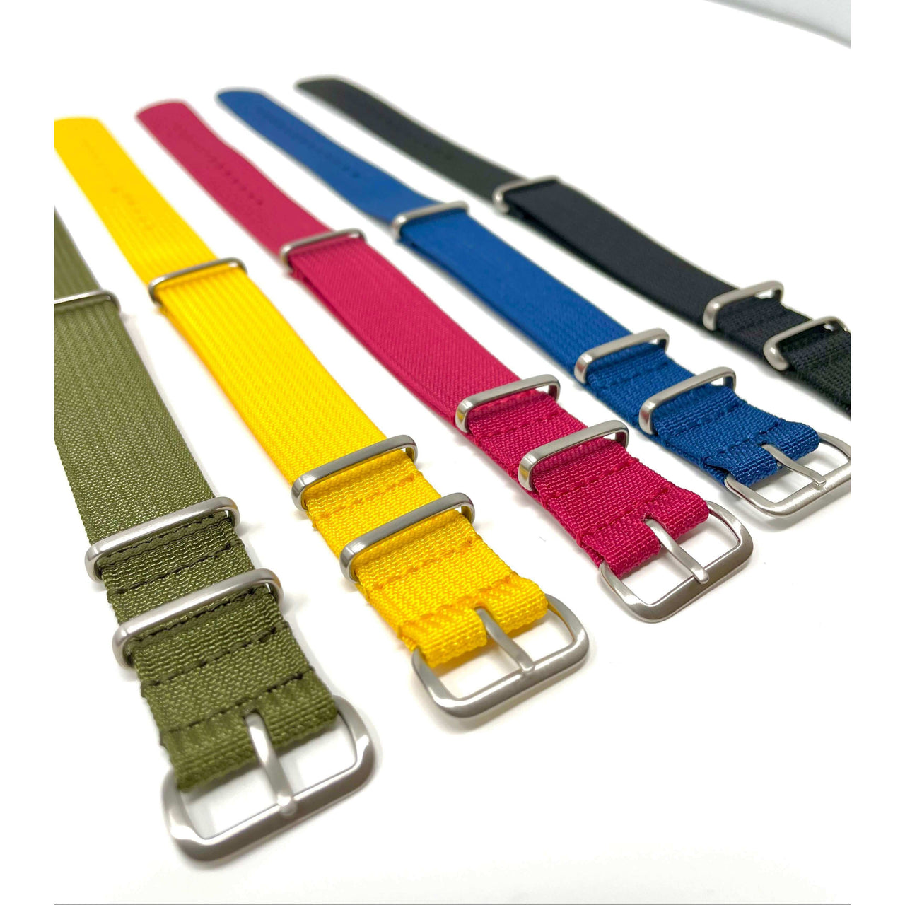Classic Military Style Watch Strap- Ribbed