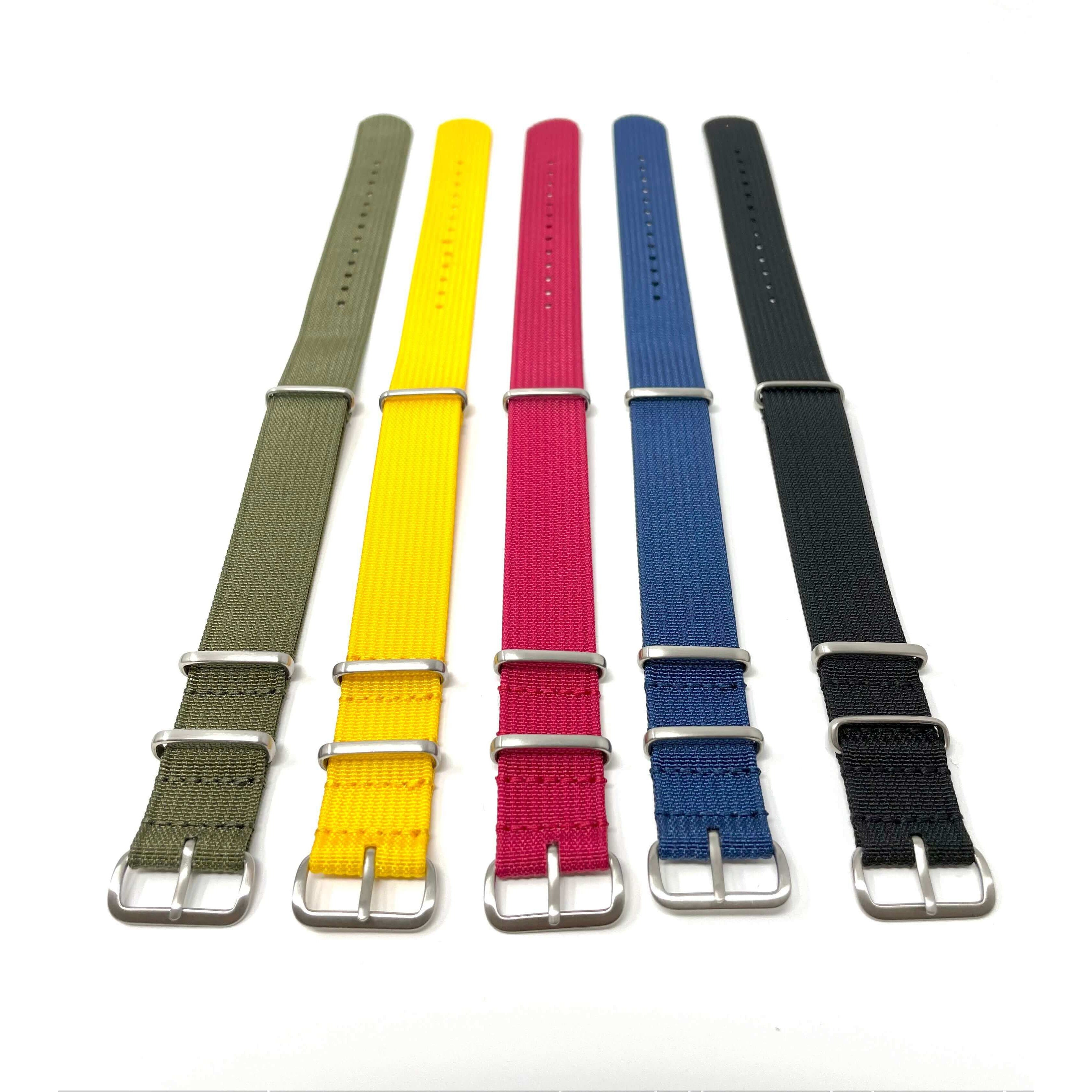 Classic Military Style Watch Strap- Ribbed