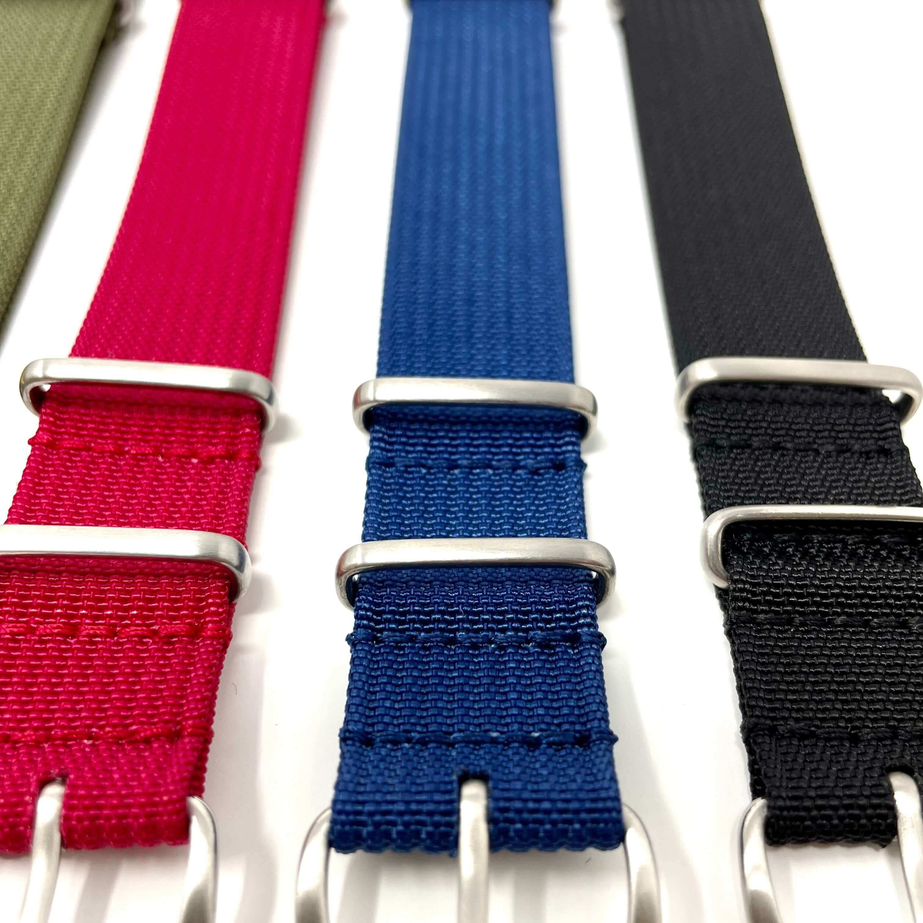 Classic Military Style Watch Strap- Ribbed